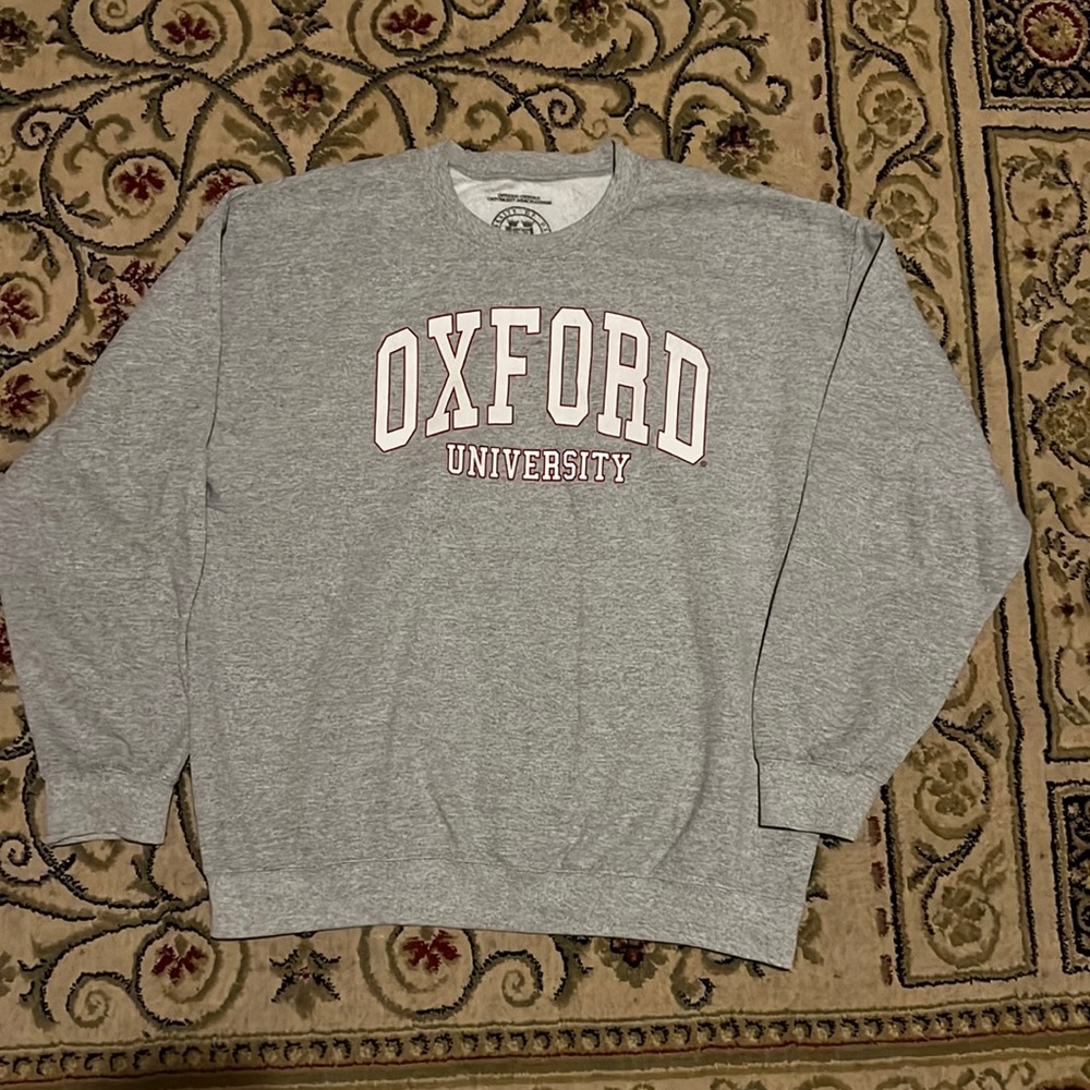 Authentic Oxford University Logo Crewneck Sweatshirt